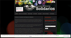 Desktop Screenshot of encuentroproyectossolidarios.wordpress.com