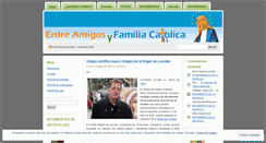 Desktop Screenshot of entreamigosyfamiliacatolica.wordpress.com