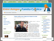 Tablet Screenshot of entreamigosyfamiliacatolica.wordpress.com