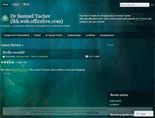 Tablet Screenshot of drstacher.wordpress.com