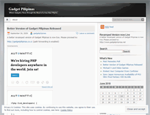 Tablet Screenshot of gadgetpilipinas.wordpress.com