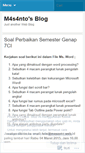 Mobile Screenshot of m4s4nto.wordpress.com