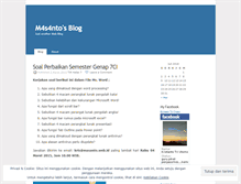 Tablet Screenshot of m4s4nto.wordpress.com