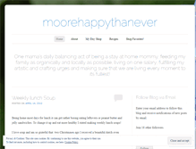 Tablet Screenshot of moorehappythanever.wordpress.com