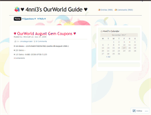 Tablet Screenshot of 4nni3.wordpress.com