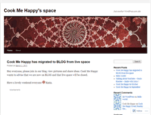 Tablet Screenshot of cookmehappy.wordpress.com