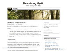 Tablet Screenshot of meanderingmystic.wordpress.com