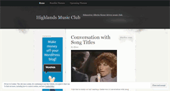 Desktop Screenshot of highlandsmc.wordpress.com