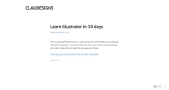 Desktop Screenshot of claudesigns.wordpress.com