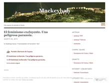 Tablet Screenshot of mackeyhan.wordpress.com