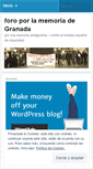 Mobile Screenshot of foromemoriagranada.wordpress.com
