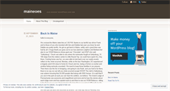 Desktop Screenshot of maineoes.wordpress.com