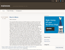 Tablet Screenshot of maineoes.wordpress.com