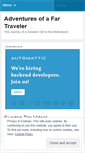 Mobile Screenshot of adventuresofafartraveler.wordpress.com