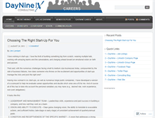 Tablet Screenshot of dayninecareers.wordpress.com