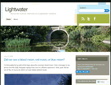Tablet Screenshot of lightwater.wordpress.com
