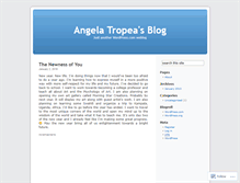 Tablet Screenshot of angelatropea.wordpress.com