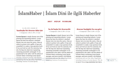 Desktop Screenshot of islamhaber.wordpress.com