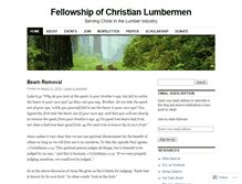 Tablet Screenshot of christianlumbermen.wordpress.com