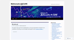 Desktop Screenshot of cuhkmath.wordpress.com