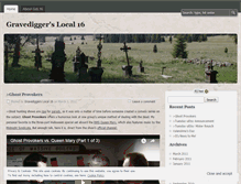 Tablet Screenshot of gravediggerslocal.wordpress.com