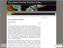 Tablet Screenshot of freetimegoestodie.wordpress.com