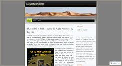 Desktop Screenshot of desertwanderer.wordpress.com