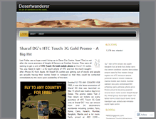 Tablet Screenshot of desertwanderer.wordpress.com