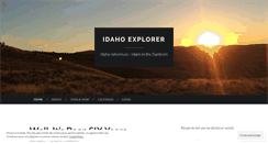 Desktop Screenshot of idahoexplorer.wordpress.com