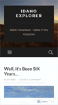 Mobile Screenshot of idahoexplorer.wordpress.com