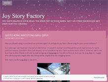 Tablet Screenshot of joystoryfactory.wordpress.com