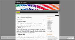 Desktop Screenshot of needfortravel.wordpress.com