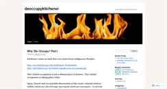 Desktop Screenshot of deoccupykitchener.wordpress.com