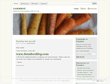 Tablet Screenshot of farmbox.wordpress.com