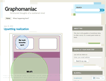 Tablet Screenshot of graphomanitblog.wordpress.com