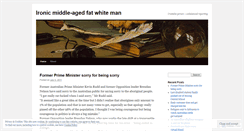 Desktop Screenshot of ironicfatwhiteman.wordpress.com