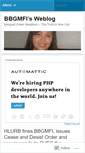 Mobile Screenshot of bbgmfi.wordpress.com