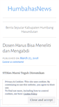 Mobile Screenshot of humbahasnews.wordpress.com