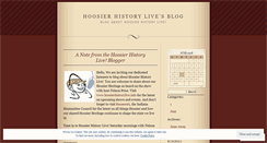 Desktop Screenshot of hoosierhistorylive.wordpress.com