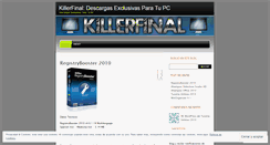 Desktop Screenshot of killerfinal.wordpress.com