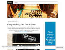 Tablet Screenshot of prettypennilesspockets.wordpress.com