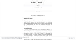 Desktop Screenshot of myblogsnyc.wordpress.com