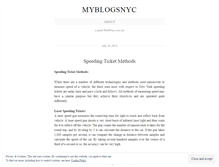 Tablet Screenshot of myblogsnyc.wordpress.com