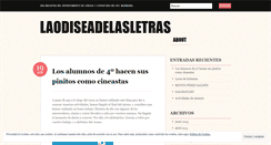 Desktop Screenshot of laodiseadelasletras.wordpress.com
