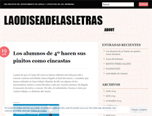 Tablet Screenshot of laodiseadelasletras.wordpress.com