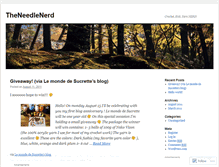 Tablet Screenshot of needlenerd.wordpress.com
