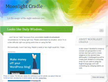 Tablet Screenshot of moonlightcradle.wordpress.com