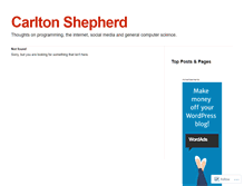 Tablet Screenshot of carltonshepherd.wordpress.com