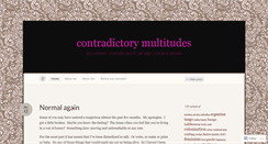 Desktop Screenshot of contradictorymultitudes.wordpress.com