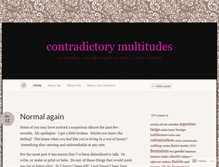 Tablet Screenshot of contradictorymultitudes.wordpress.com